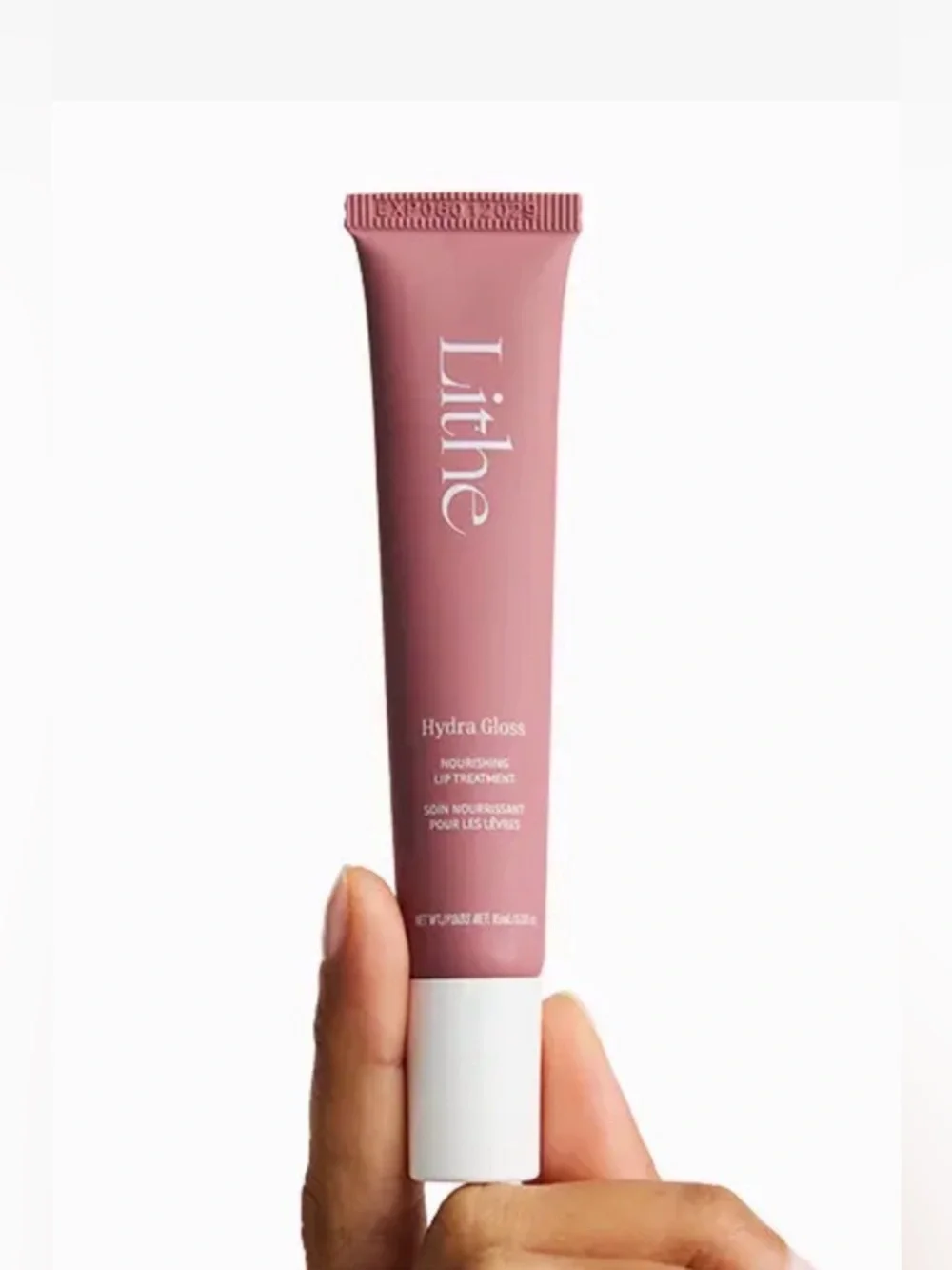 Whit* New! LITHE BEAUTY Hydra Lip Gloss in Plush (Mauve Rose)